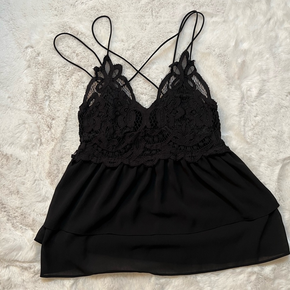Black, SHEIN, baby doll blouse